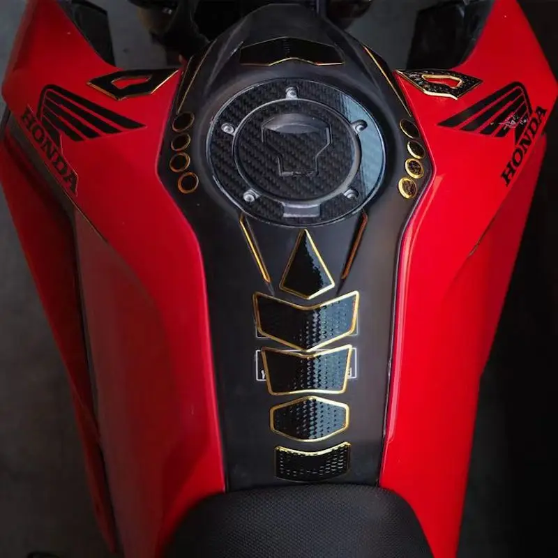 العالمي خزان الوقود ملصق للدراجات النارية خزان وسادة عظم السمك حصيرة النفط خزان الغاز حامي غطاء دراجة نارية ملصق الديكور