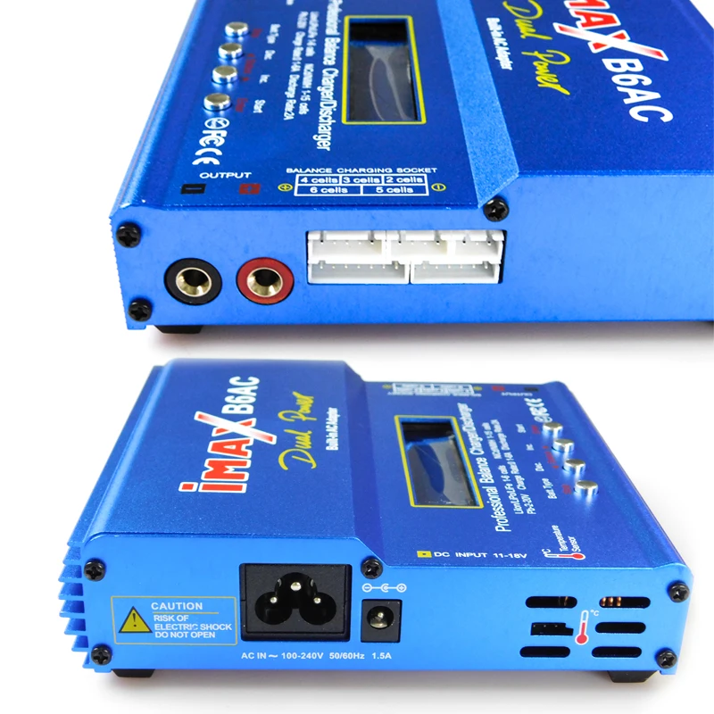 IMAX B6 AC RC Charger 80W B6AC 6A Balance Charger schermo LCD digitale li-ion LiFe Nimh Nicd PB Lipo caricabatteria