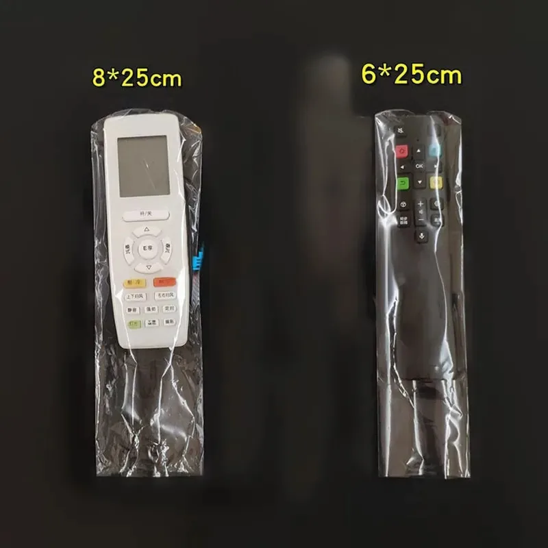30/60/90/180pcs Transparent Shrink Film Bag Anti-Dust Protective Case Cover For TV Air Conditioner Remote Control Shrink Plastic