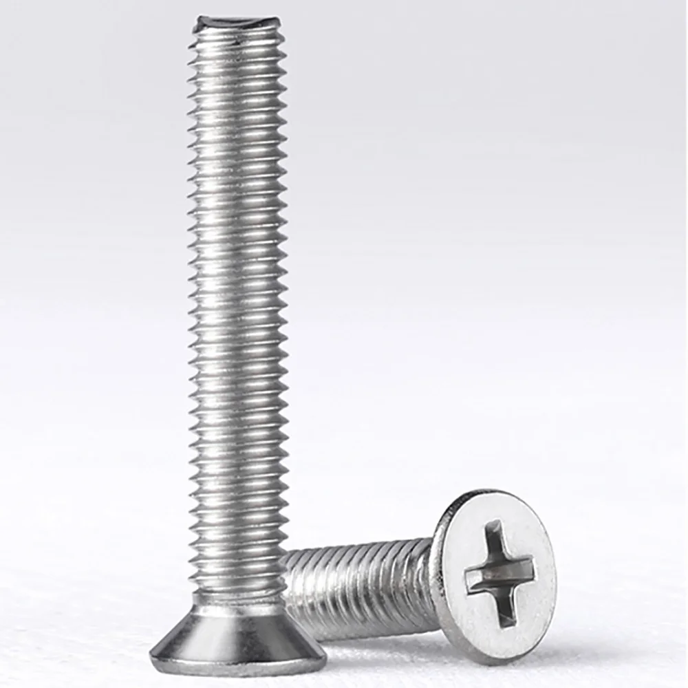 50/100Pcs M1/M1.2/M1.4/M1.6/M2 Verzonken Machine Mini Schroeven Phillips Drive Schroef a2 304 Rvs