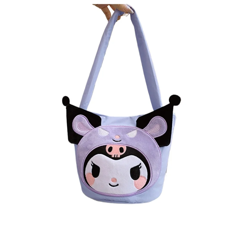 The New Cartoon Sanrio Authentic Bucket Hand Bill Shoulder Bucket Bag Cute Three-dimensional Cartoon Hand Makeup Bag