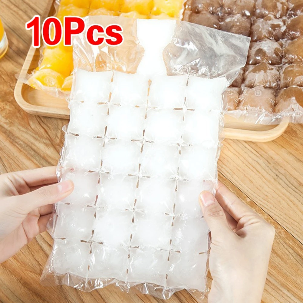 100Pcs Disposable Ice-making Bags Freezing Maker Ice Cube Bag Self-Seal Ice-making For Summer DIY Drinking Ice Cube Tray Mold