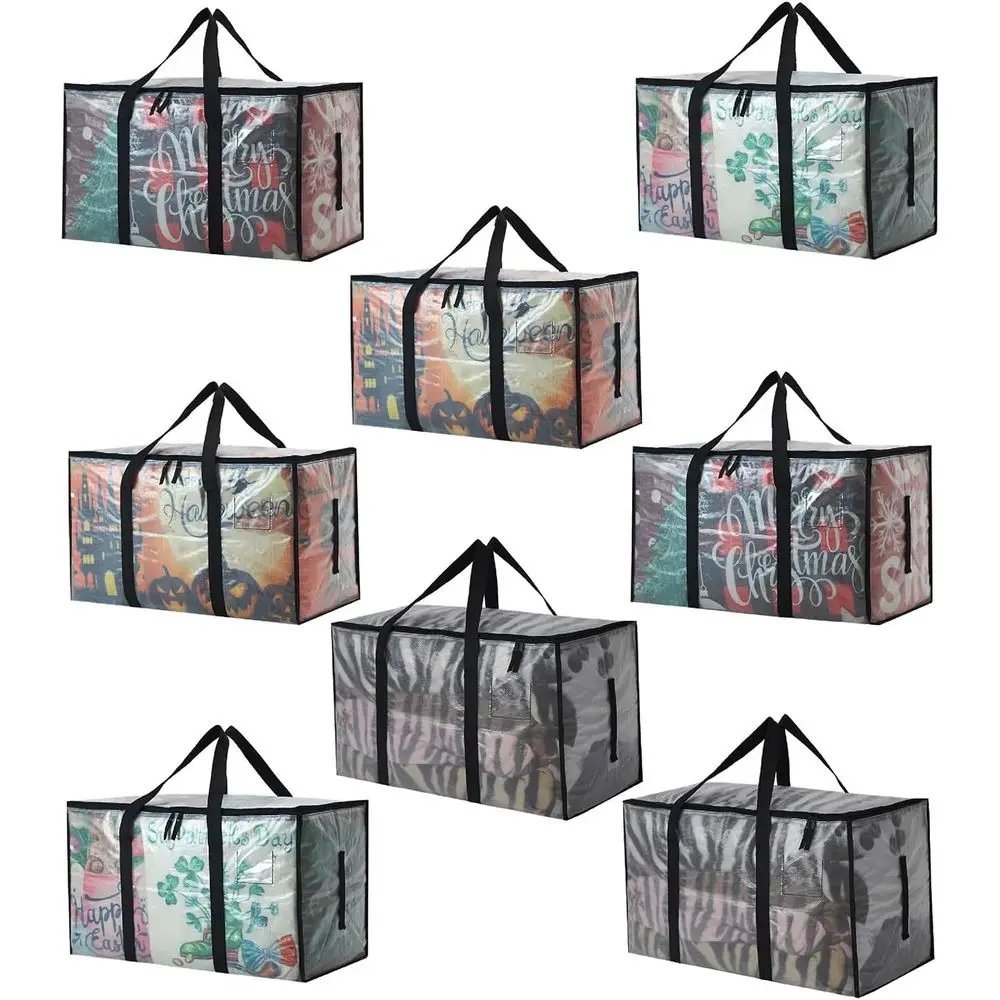 

Прочные штабелируемые контейнеры для хранения объемом 93 л (24,5 галлона) с полностью открывающимися крышками, прочные сумки для переезда, прозрачные пластиковые контейнеры для переезда