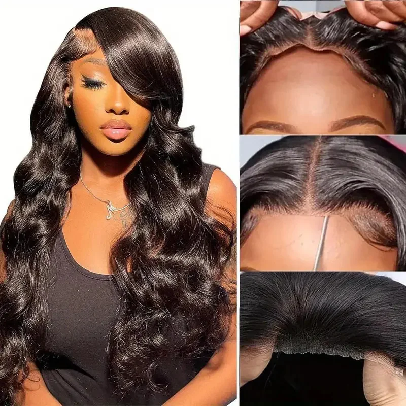 Alimice Glueless Wigs Human Hair13x4 Lace Front Wigs Body Wave Wig Pre Plucked For Women Human Hair Bye Bye Knots Wig