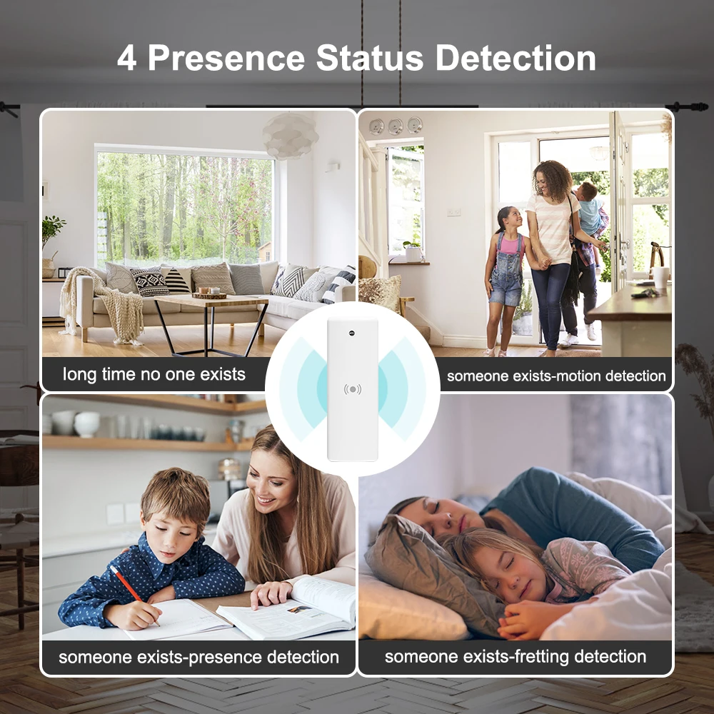 Tuya ZigBee Smart Human Presence Detector Millimeter mmWave Radar Detection Motion Sensor Support Zigbee2mqtt Home Assistant