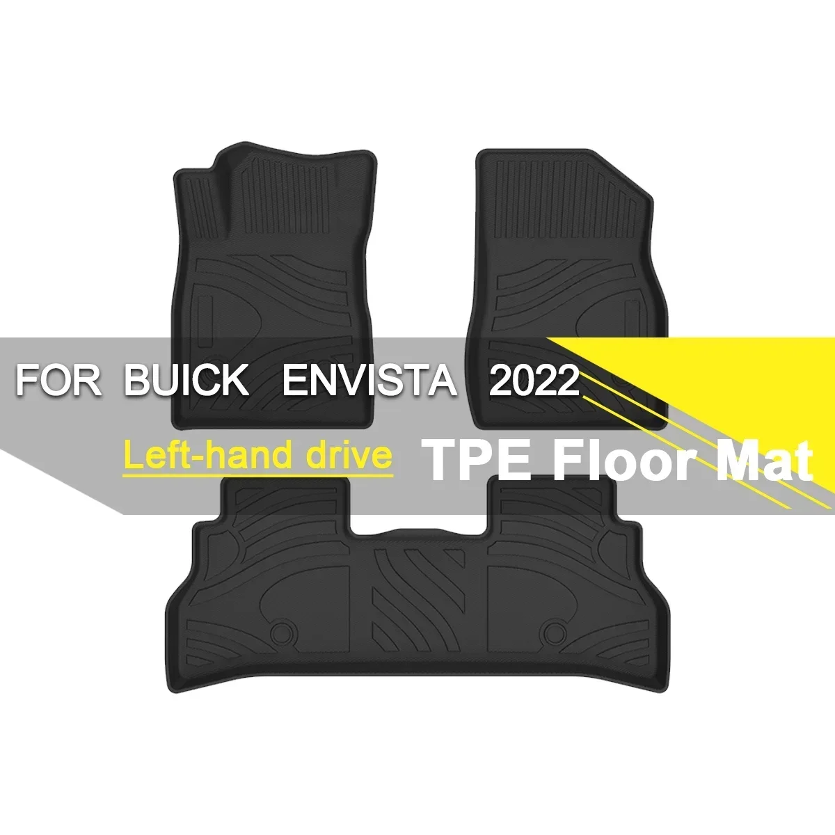 

Car Floor Mat TPE Rubber Waterproof Non-Slip Fully Surrounded Refit Left Hand Drive Car Accessories for Buick Envista 2022