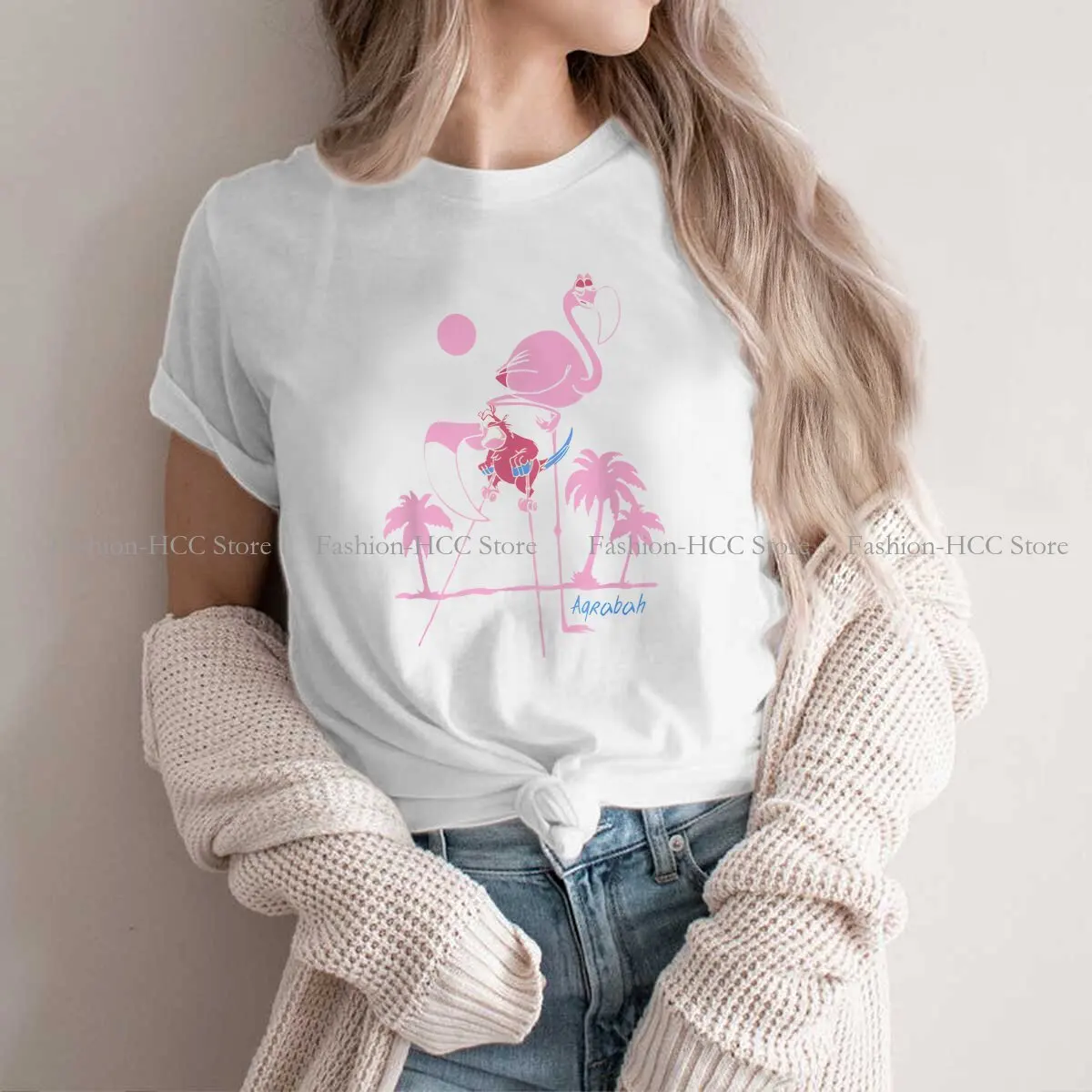 lago Flamingo Costume Harajuku Polyester TShirt Flamingo Animals Style Casual T Shirt Women