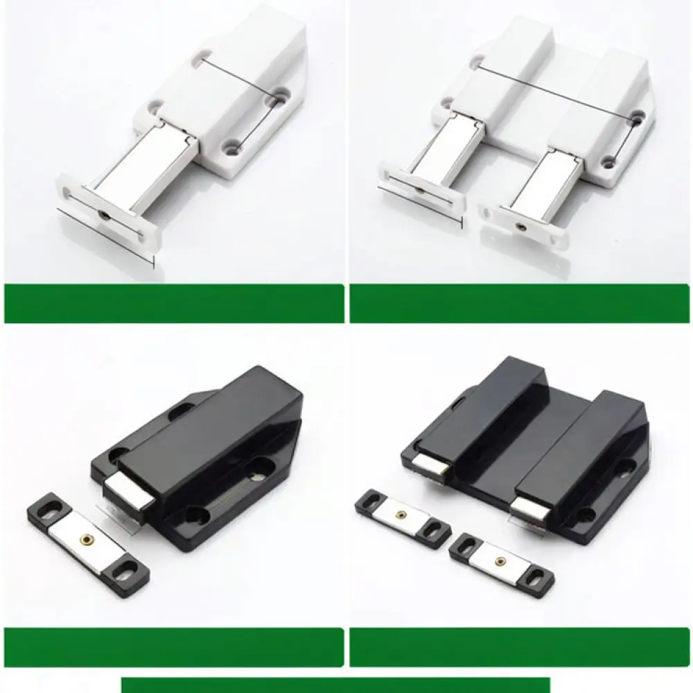 Heavy Duty Aluminum Push Latch Magnetic Cabinet Door Closer Touch Release Hardware For Kitchen Cupboard Door Damper