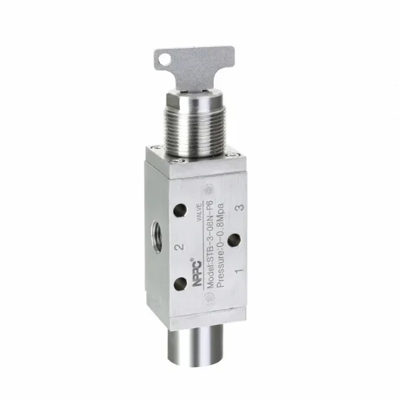 

STB-3-08N-P6 STB Series SUS316 Stainless Steel Mechanical Valve 3-port NPT1/4 Key Type