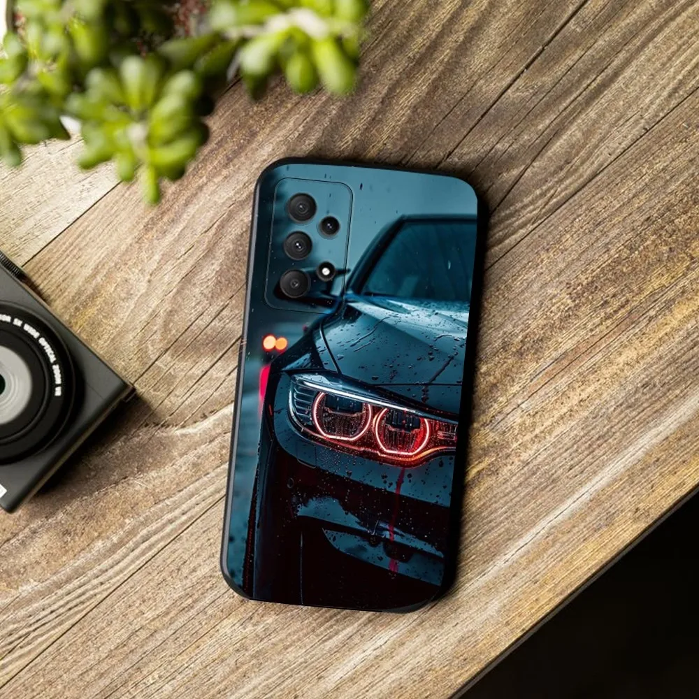 Black White for B-BMW  Phone Case  For Samsung Galaxy A13,A21s,A22,A31,A32,A52,A53,A71,A80, Soft Black Cover