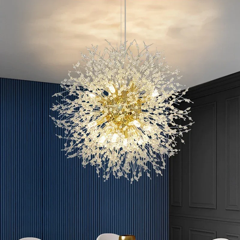 Imagem -02 - Nordic Dandelion Lustre para Sala de Estar Decoração do Quarto Sala de Jantar Loja de Roupas Art Pendant Lamp Criativo