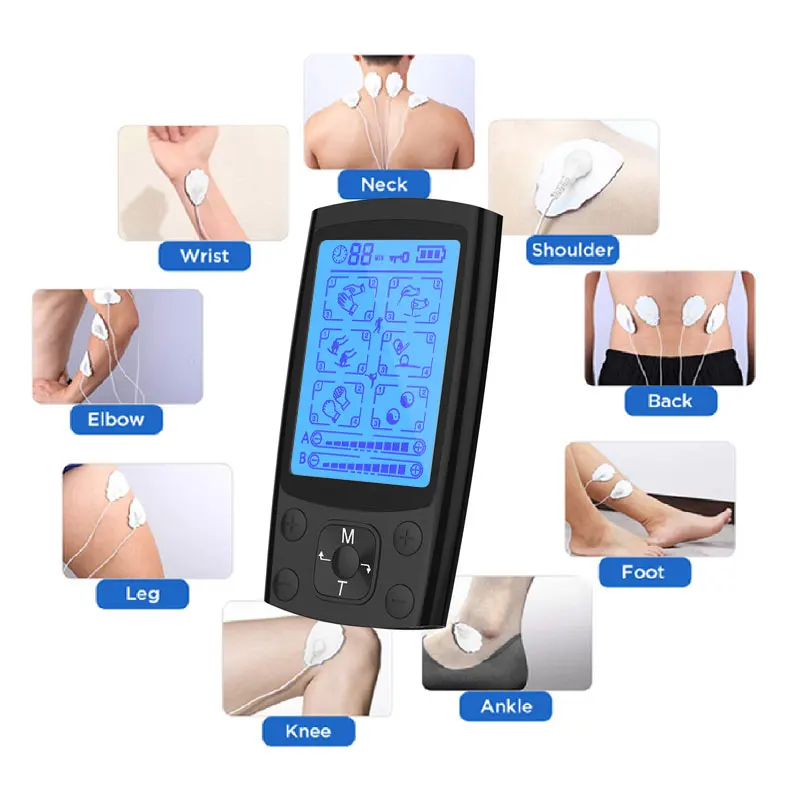 Masaje eléctrico TENS electroacupuntura EMS, para el cuerpo estimulador muscular, masajeador muscular, alivio del dolor, fisioterapia eléctrica Tens