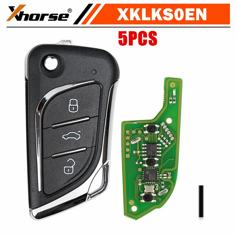 5PCS/LOT XHORSE XKLKS0EN LEI.KSS Style(Chrome-plating) Remote Key for VVDI VVDI2 Key Tool English Version