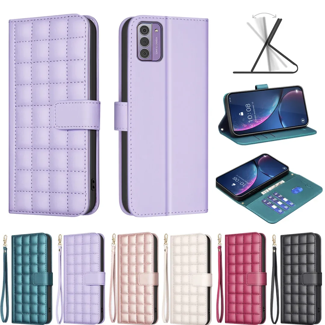 

Новый стиль, роскошный кошелек с подставкой для карт, противоударный кожаный чехол с магнитной откидной крышкой для Nokia G42 G310 C22 C32 G22, чехол с держателем для карт