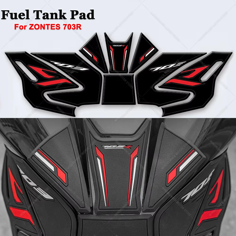 

For Zontes 703R 703r Motorcycle Accessories Fuel Tank Pad Protector Sticker Side Anti Slip Protection Pad Knee Grip