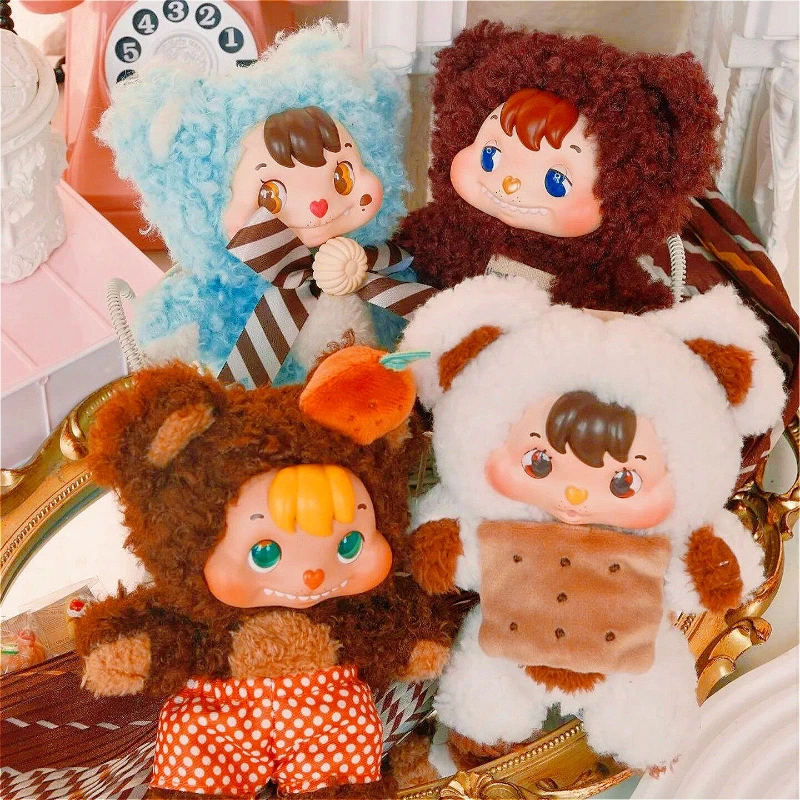 

52Toys Little Buns Melted Together Blind Box Kawaii Handmade Dolls Vinyl Plush Pendant Home Ornaments Collection Exquisite Gifts
