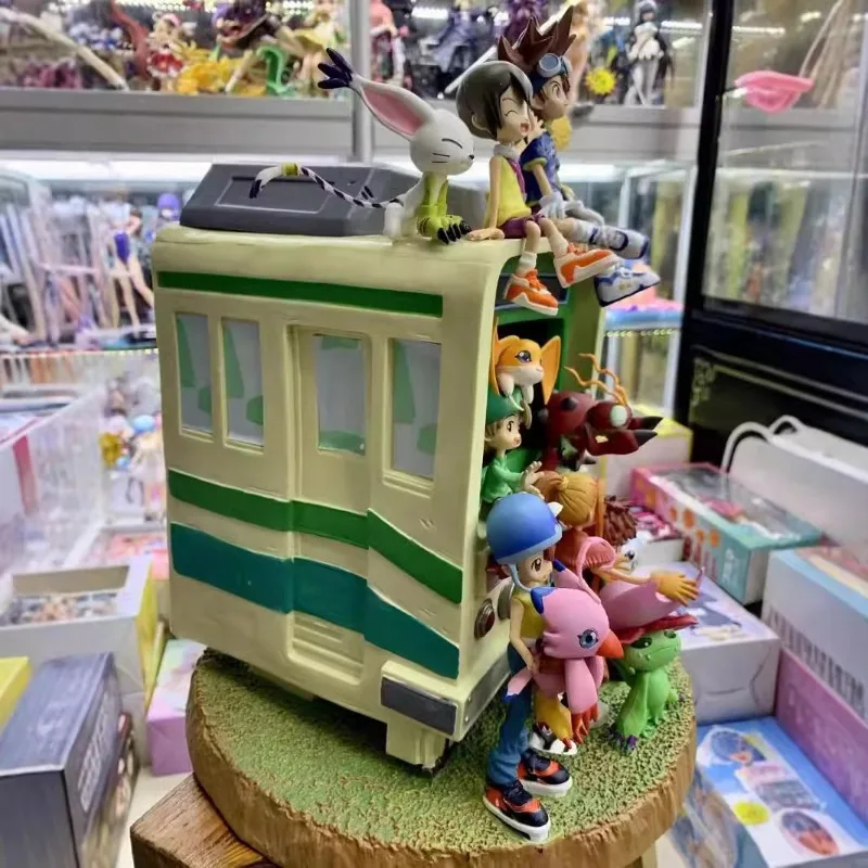 34cm Digimon Adventure "First Memories" Garage Kit (GK) Family Set - Taichi Yagami & Yamato Ishida Boxed Anime Figurine Ornament