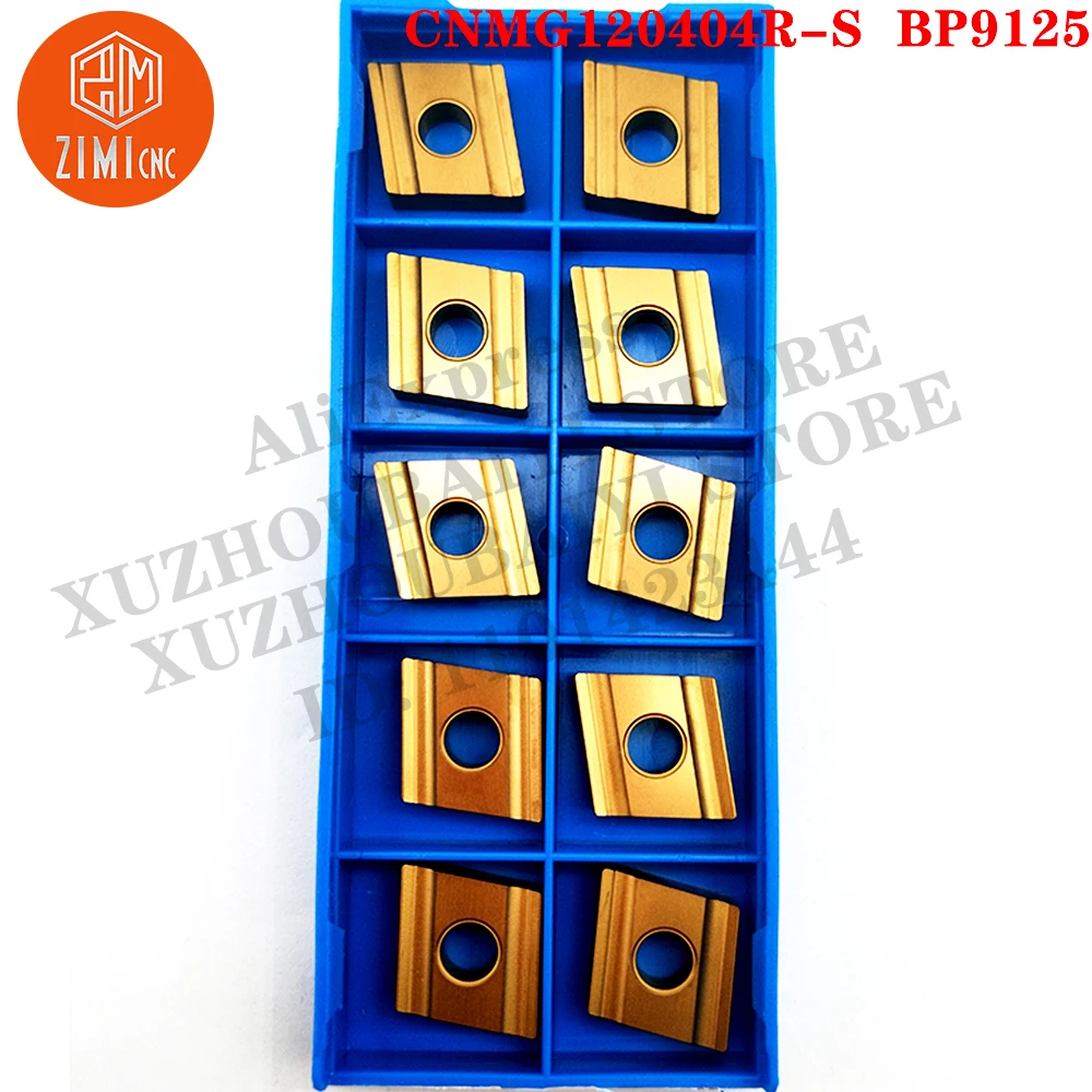 CNMG120404R-S BP9125 كربيد إدراجات تحول CNC شفرة مشقوقة مشقوقة خشب خارجي خشن أدوات خراطة CNMG BP9125 للصلب