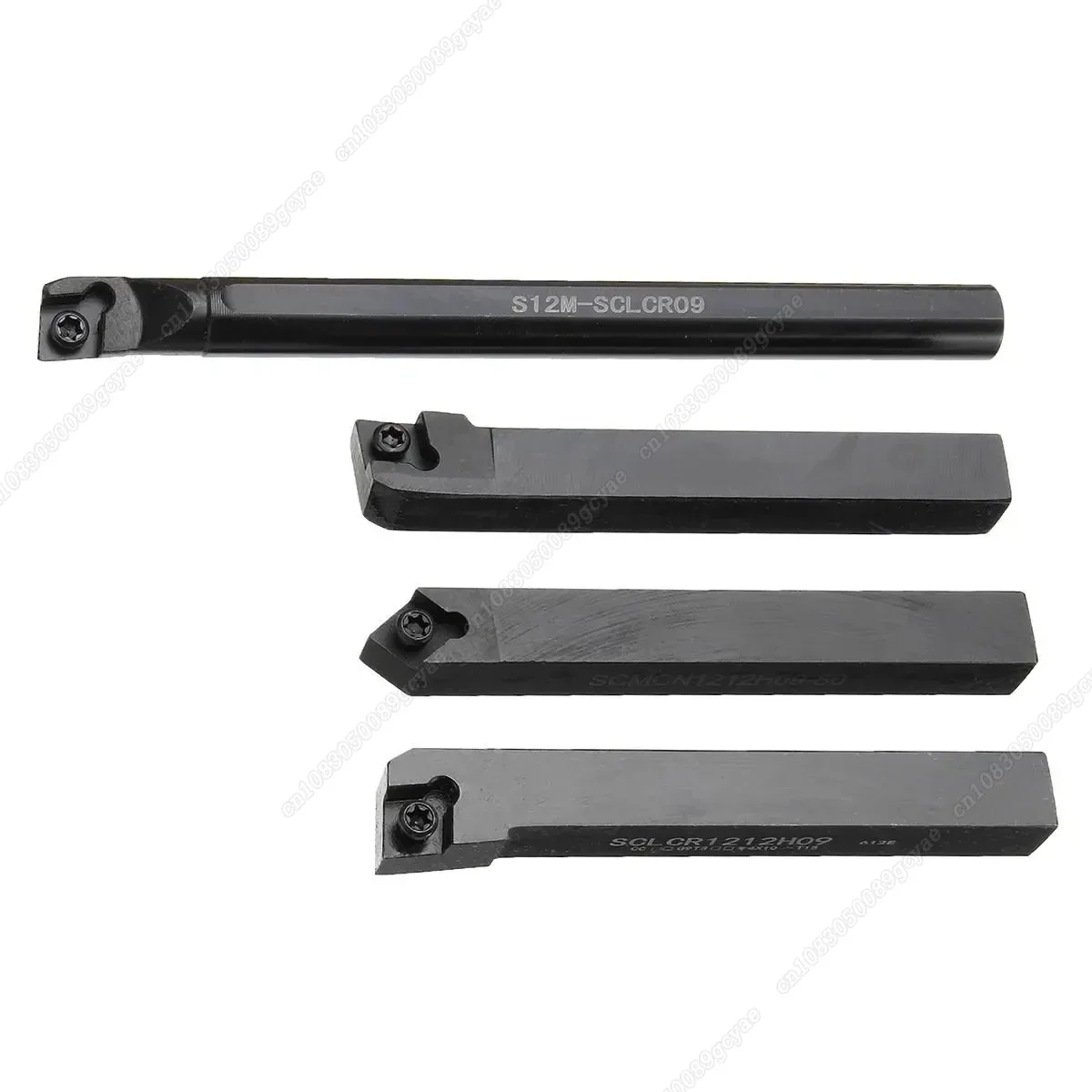 4Pcs 12mm CNC Lathe Turning Tool Holder Boring Bar S12M-SCLCR09 SCLCR1212H09 SCLCL1212H09 SCMCN1212H09 + 10Pcs Insert CCMT09T304