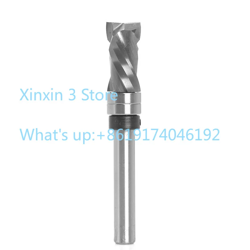 8mm Shank Integral Alloy Lower Bearing Trimming Knife Double-edged Compound Edge