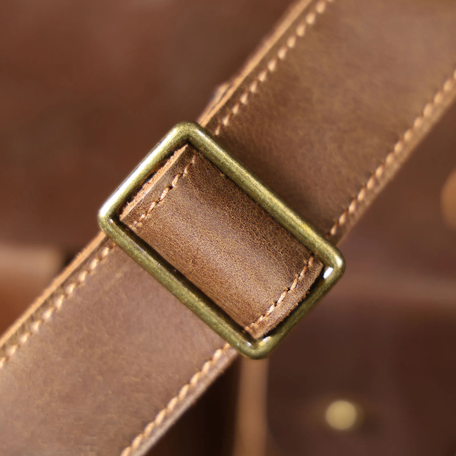 S.WORKER Vintage Echtleder Herren-Aktentasche 16" Laptop-Tasche Crazy Horse Leder Messenger-Handtasche Rindsleder Geschenkidee für Männer – Detail 30