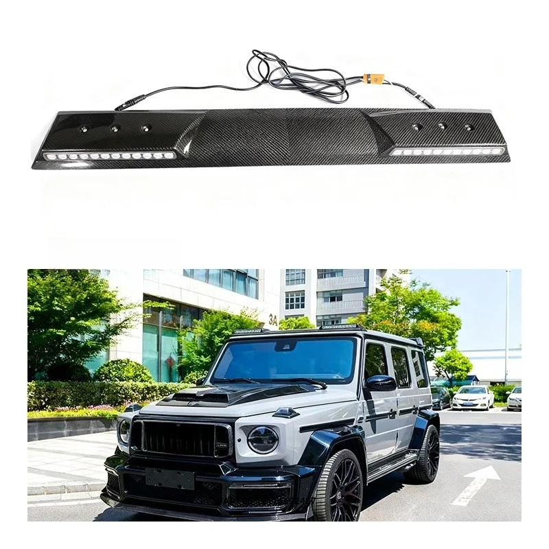 

Car Exterior Parts Front Top Light Dry Carbon Fiber Roof Top Led Light G Class W463 Roof Lamp for Mercedesbenz W464 Top Lamp