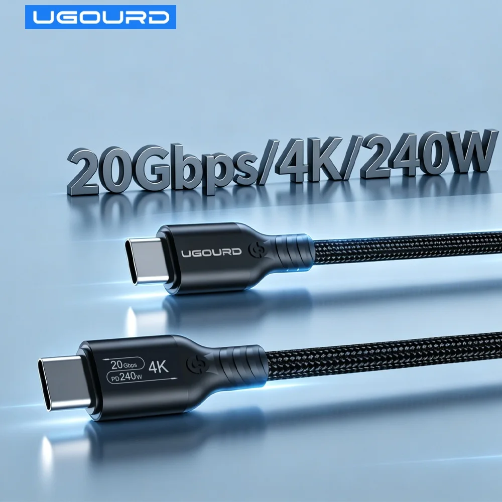 USB3.2 Gen2x2 20Gbps Full Feature USB C to C Cable PD3.1 240W Fast Charging 4K60Hz 0.2m 0.5m 3m 5m Compatible with Thunderbolt 3