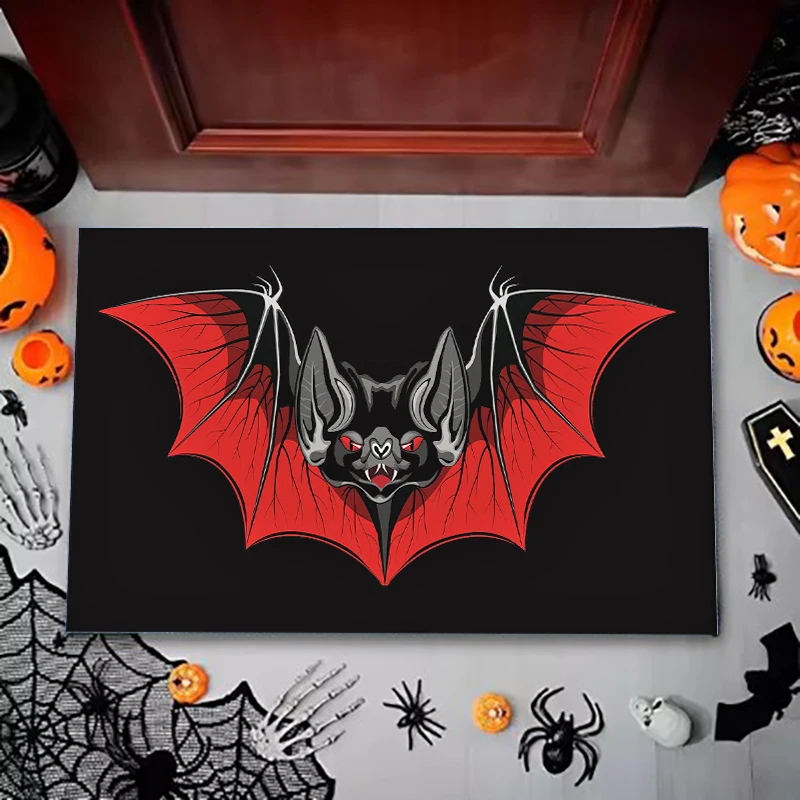 

All Saints' Day cartoon bat Mat for Living Room Bedroom Home Sofa Decoration Balcony Washable Rug Home Decor
