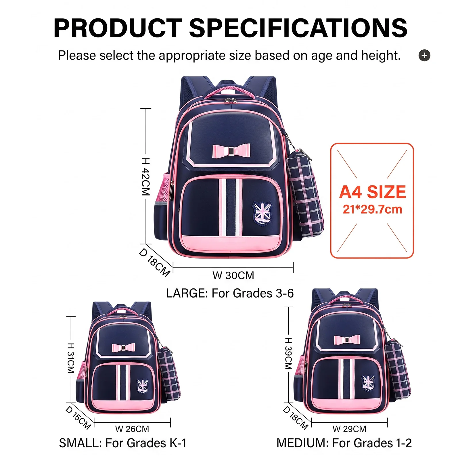 Backpack for Primary Students,Kindergarten Spine-Protection School Bag for Girls Boys,Ergonomic Kids Backpack,Back to School
