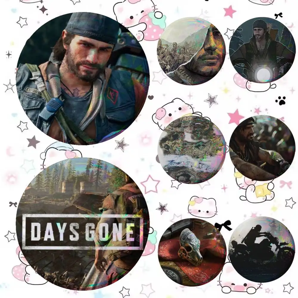 Video Games Days Gone Classic Movie    Badge Tinplate Coin Brooch Clothing Backpack Accessories Lapel Pin