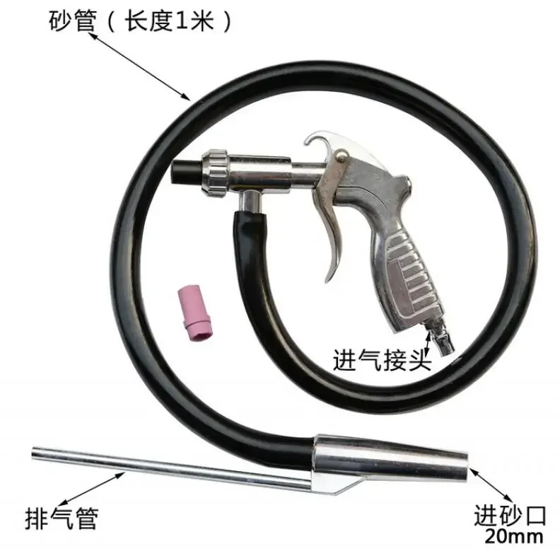 Limited Offer Glass Sandblasting Gun, Pneumatic Sandblasting Machine, Manual Sandblasting Nozzle Tool Accessories