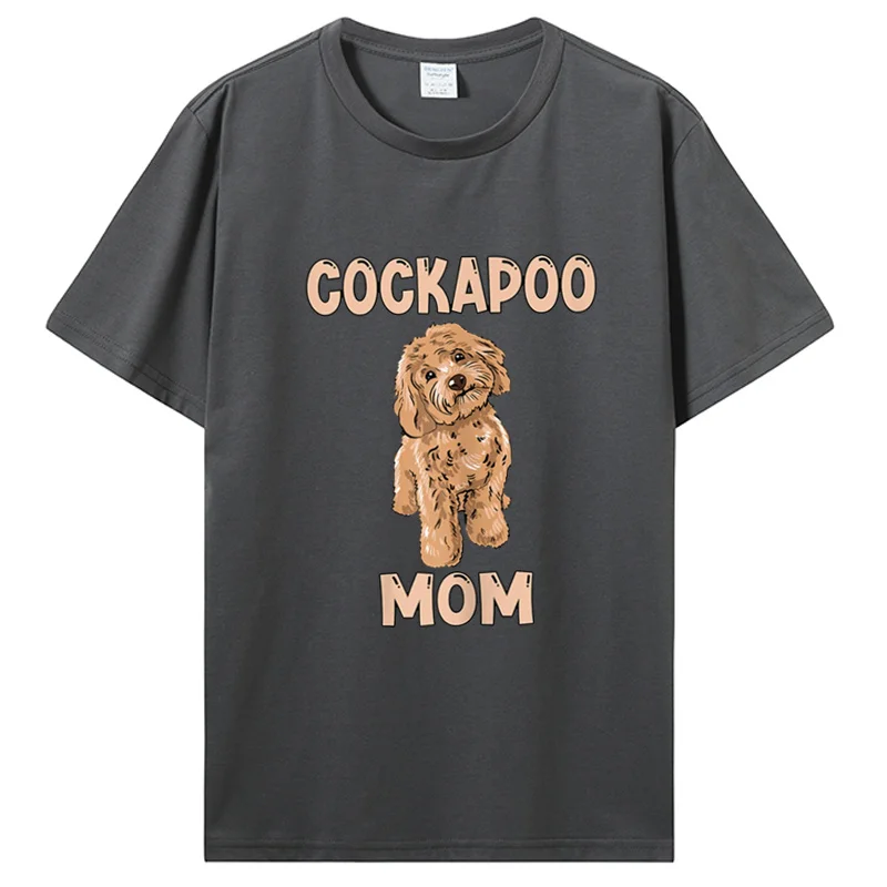 Cute Cockapoo Dog Mom Owner Love T Shirts Graphic Streetwear Short Sleeve Birthday Gifts Summer Style T-shirt Men Clothing