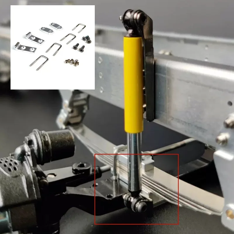 Pressing Plate U-shaped Screw Suspension Shock-absorbing Installation for Tamiya 1/14 RC Truck Scania Actros Volvo MAN King Part