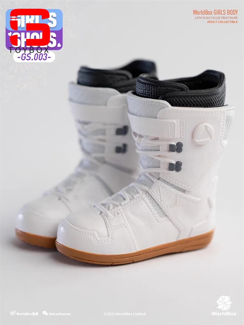 Worldbox GS003 1/6 Weibliche Ski Schuhe Solide Schnee Stiefel Kleidung Modell Fit 12'' Soldat Abnehmbare Füße Action Figur Körper