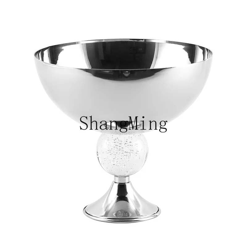 

DSA Restaurant Desktop Fruit Plate Ornament Model Room Sales Office Homestay Snacks Dried Fruit Bowl High Salad Cup Accessories