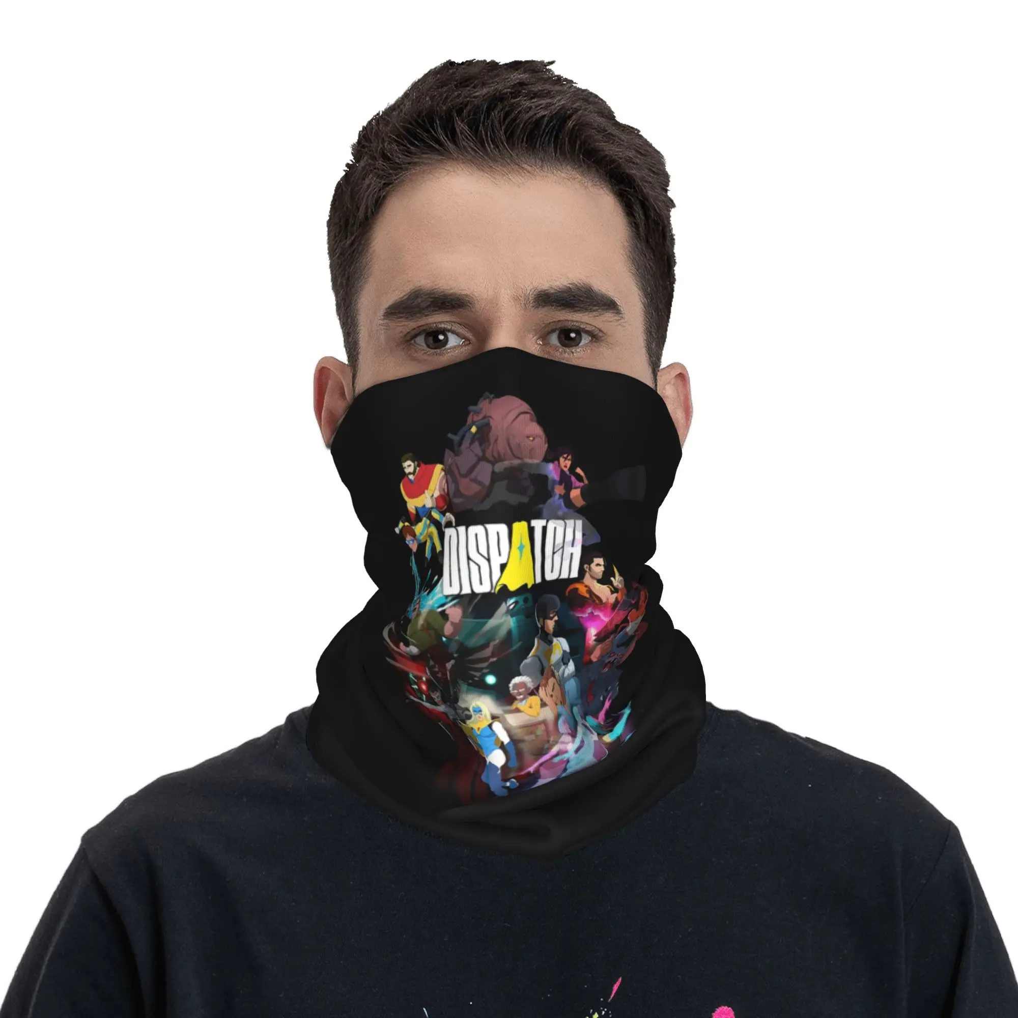 Dispatch Game Character Collage Bandana Neck Cover Printed Face Scarf Multi-use Balaclava Riding For Men Women Adult