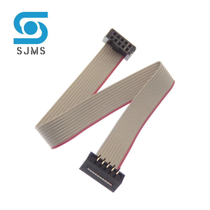 1PCS FC-FD DC4 IDC 2.54MM Pitch Male To Female Connector 6/8/10/12/14/16/20/24/26/30/34/40 PIN Flat Ribbon DOWNLOAD Data Cable