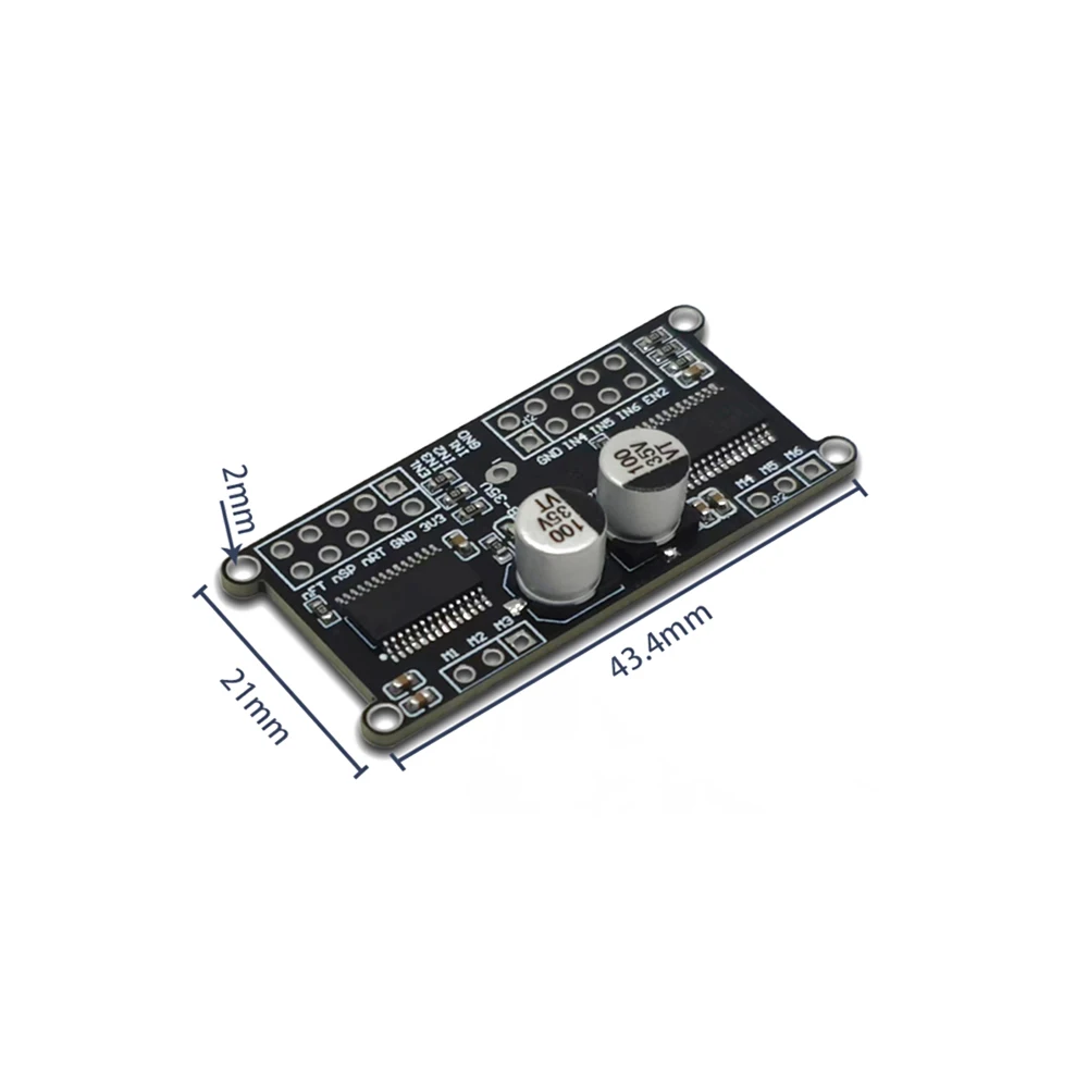 SimpleFOCMini Dual Output DC Brushless Motor Driver Board Support SPWM and SPVMW Control Algorithms