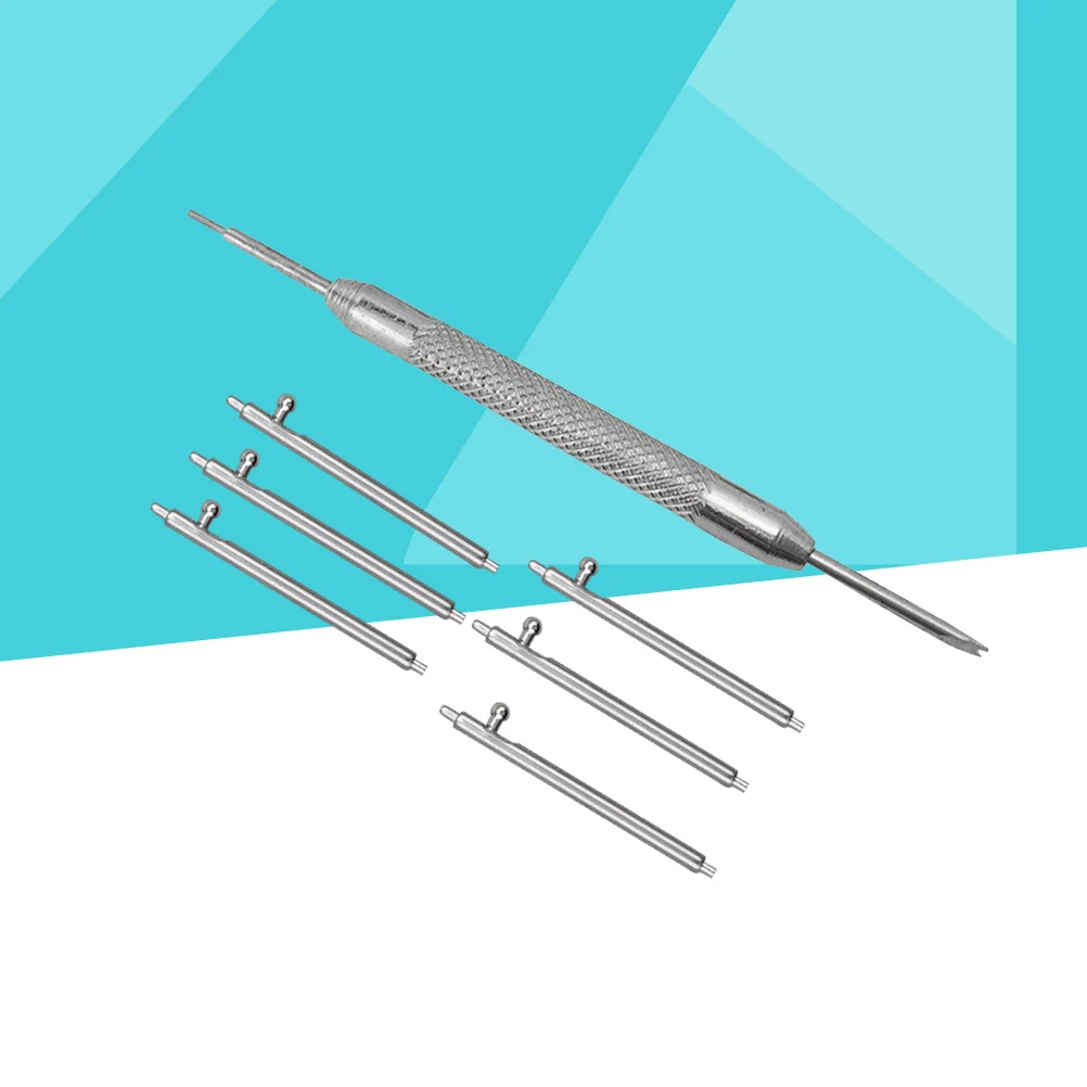 

7Pcs Watch Band Accessories Repair Tools Metal Bracelet Spring Bar Remover Watchbands Opener Connecting Pin Tool 1.5x18mm