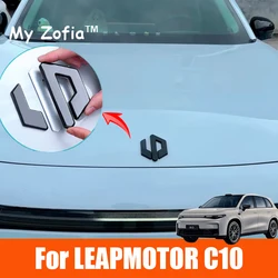 For Leapmotor C10 2024 2025 Car Label Sticker Front Logo Frame Decorative Stickers Cover Exterior ABS Decoration Accessories