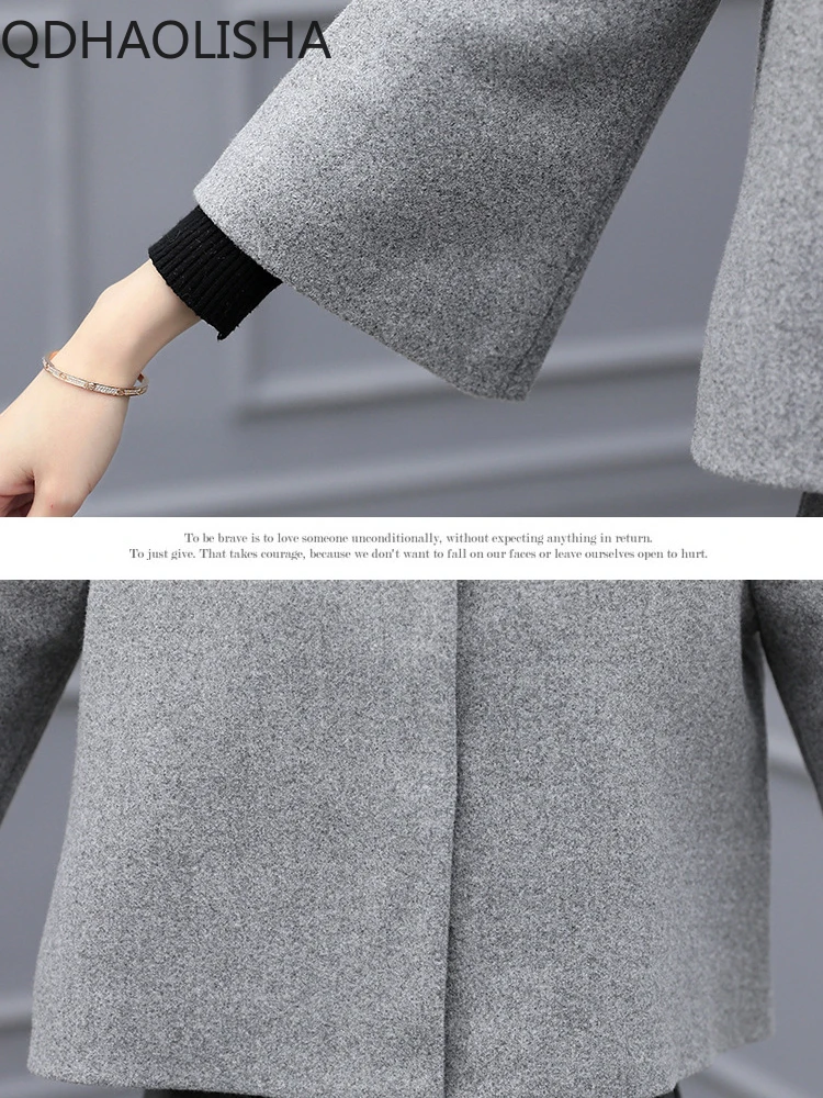 Sets for Women 2 Pieces Autumer Winter Short Woolen Coat Casual Wide Leg Pants Set Fashion Elegant Women\'s Sets New Two Piece