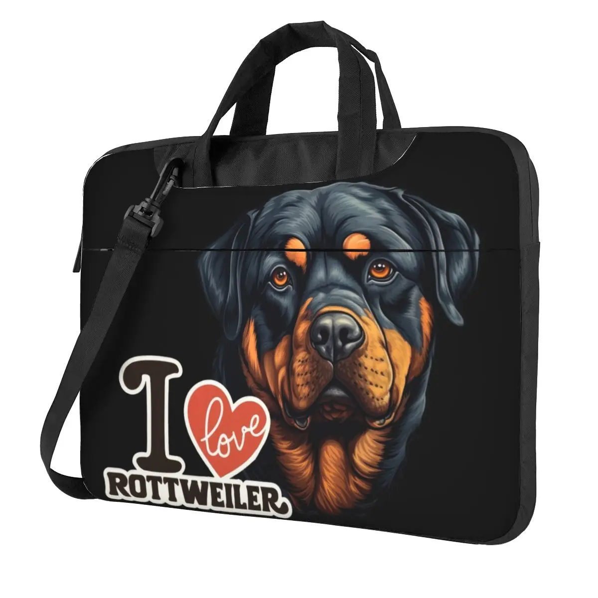 Rottweiler Dog Laptop Bag Protective Case Computer Bag 13 14 15.6 Inch Crossbody Laptop Pouch For Macbook Pro Air