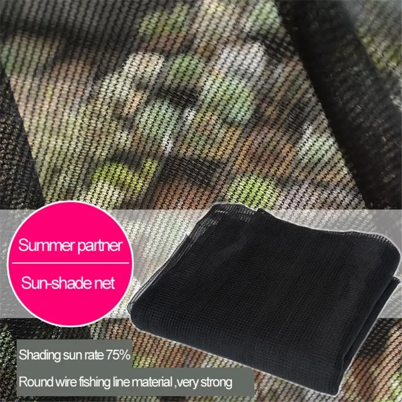 Summer partner Black round fishing line material High tensile force Sun-shade net Camping gardon shading net Awning Sun Shelter