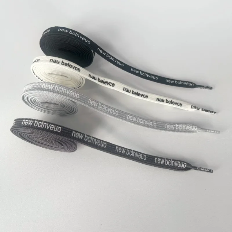 Letter Printed Casual Sneaker Shoelaces Four Color Options Footwear Decoration Shoe Laces