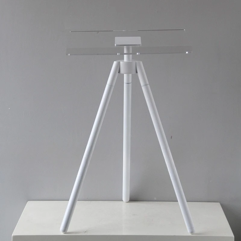 Modern Minimalist Acrylic Display Stand,Tripod Floor Magazine Shelf,Luxury Sales Office Book Rack,Hotel Showroom Brochure Holder