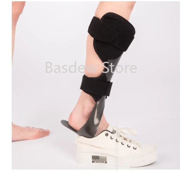 Orthotics Aluminum Fixation Carbon Fiber Ankle Foot Orthosis AFO Foot Drop Brace Support for Men Women Stroke