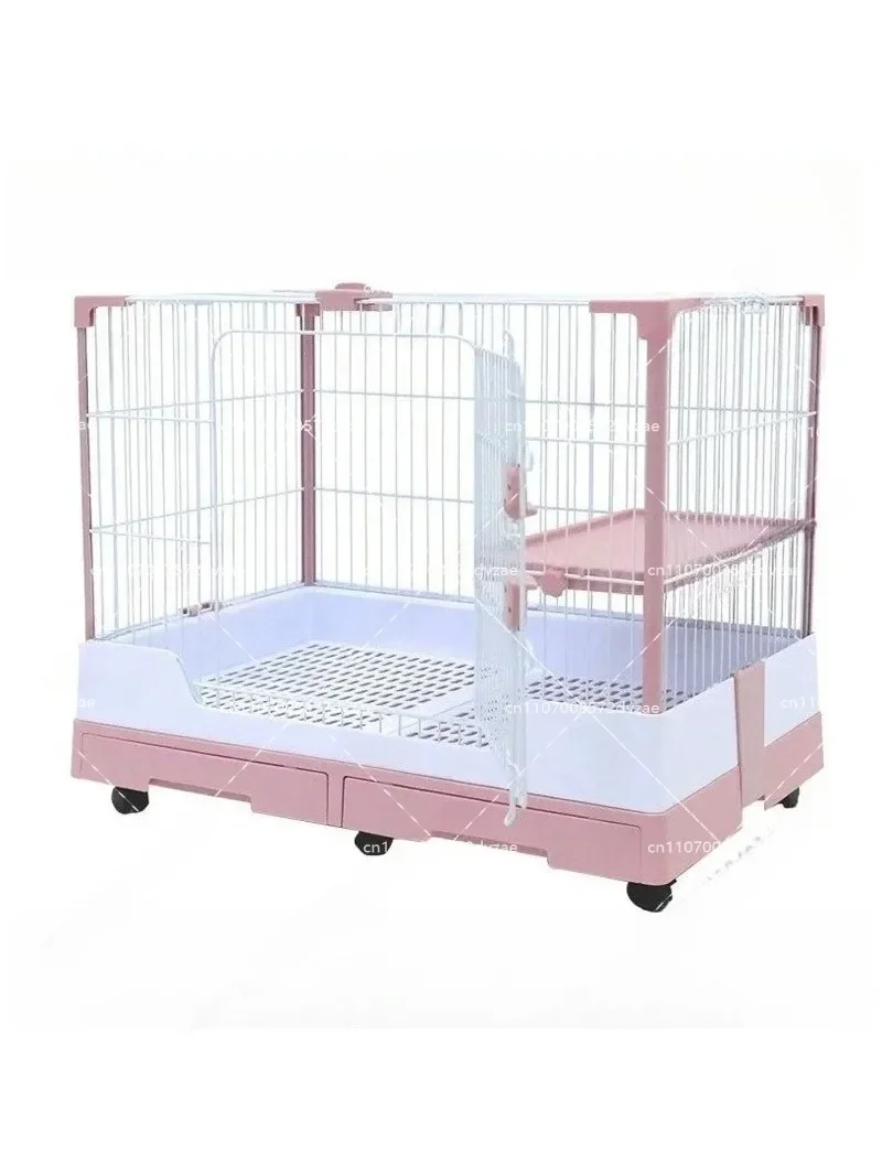 Deluxe Rabbit Cage with Drawer Anti-Spray Urine Guinea Pigs Cage R81 Easy to Clean Household Pet Cage