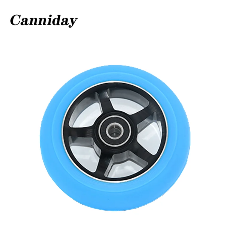 Stunt Scooter Wheels Aluminum Alloy Wheels High Elastic Speed Skating PU 88A Wheels 100mm 2pcs/set