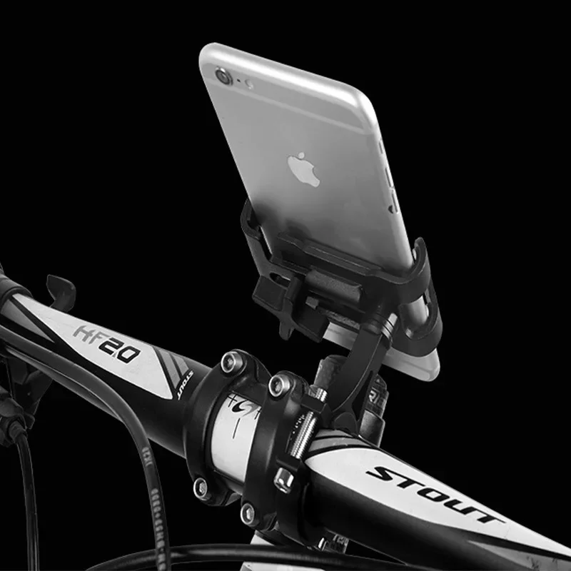 سبائك ألومنيوم مقاومة للصدمات 360 درجة ° حامل هاتف قابل للدوران للدراجات الجبلية والدراجات النارية الإلكترونية - ملحق متين لركوب الدراجات #1