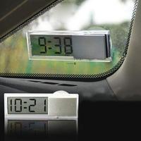 Digital Clock Car Mounted Sucker LCD Digital Display Dashboard Windshield Clock